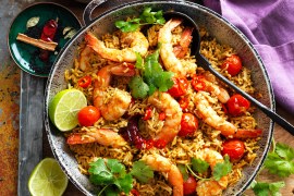 One-pan Coconut Chettinad Prawn Curry